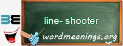 WordMeaning blackboard for line-shooter